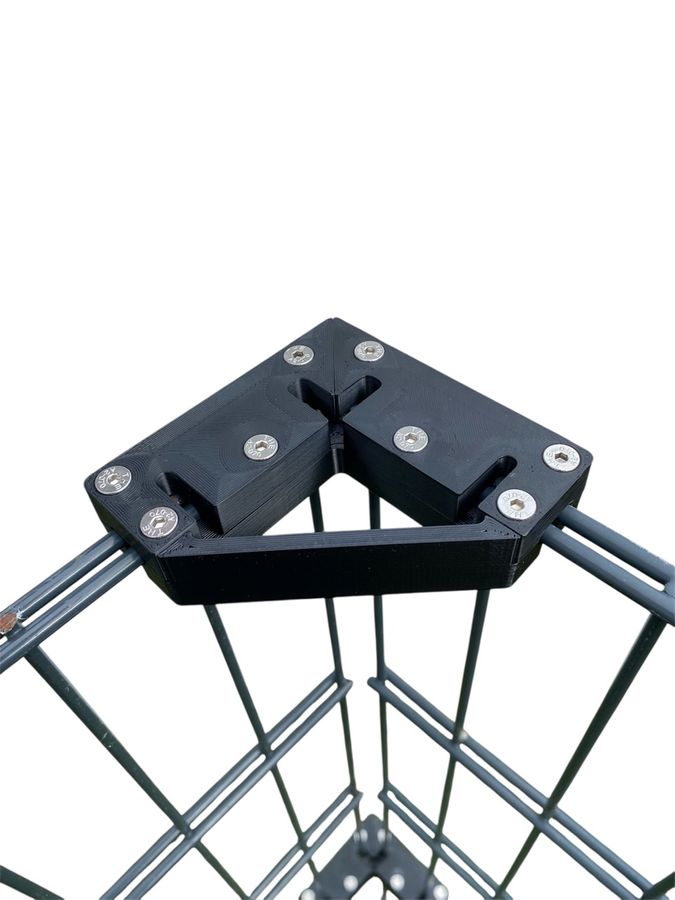 Eck-Verbinder (90°) für Doppelstabmatte