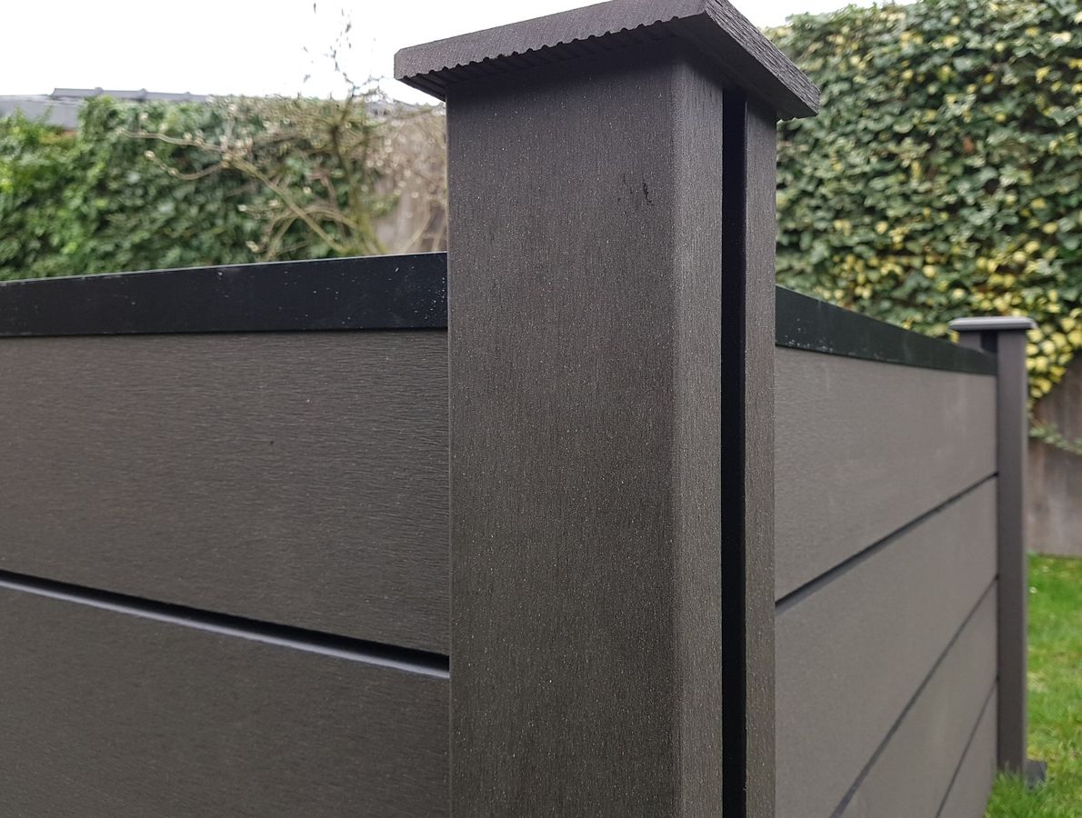 BPC-Sichtschutz-Komplettzaun Bamboo, Farbe anthrazit
