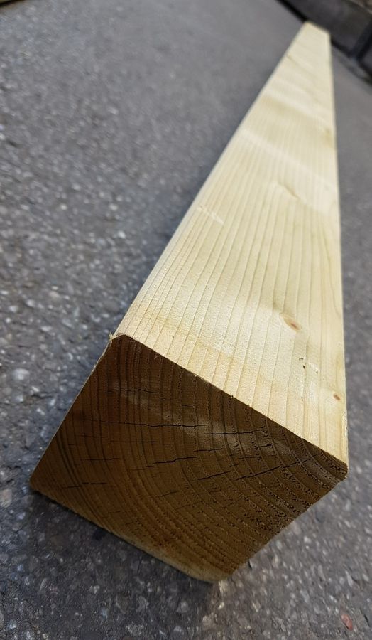 Zaunpfosten Fichte 90x90mm, Länge 1800mm, ohne Rundkopf
