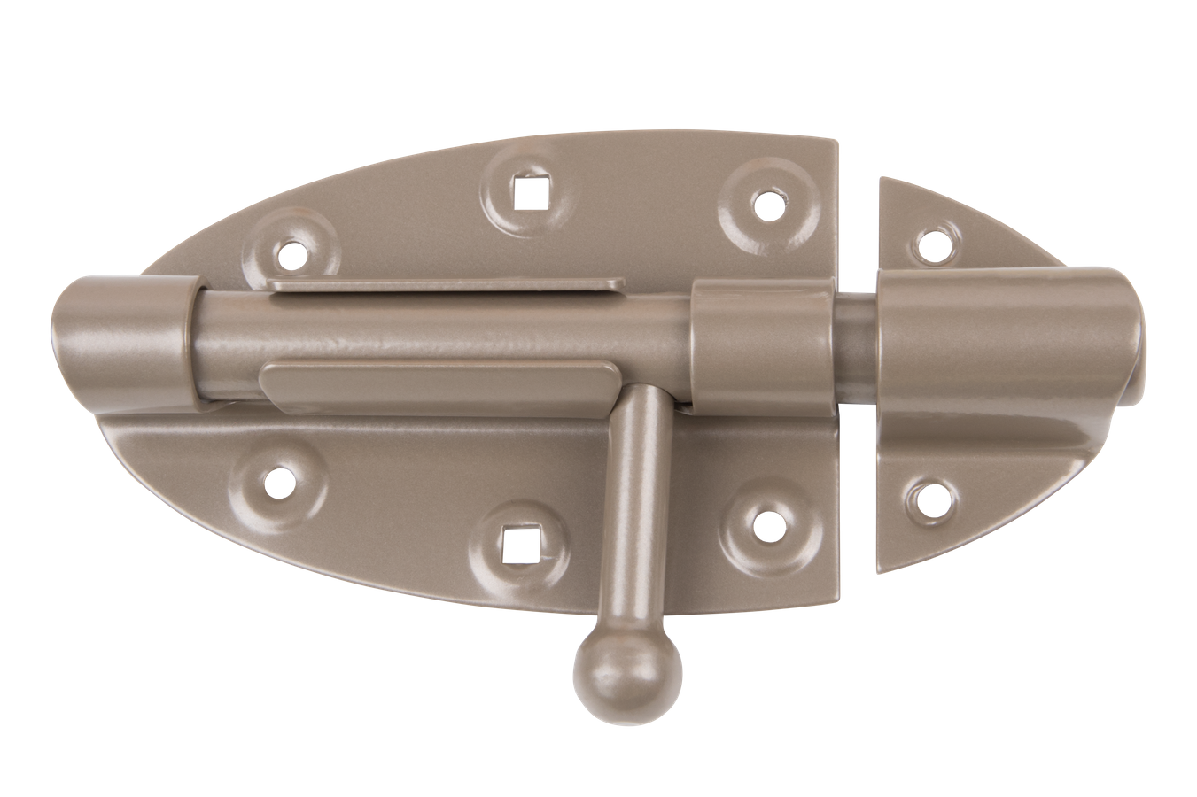 DURAVIS® Bolzenriegel, Farbe perlbeige, Größe 112x72Ø16mm (Inhalt: 4 St./Pack.)