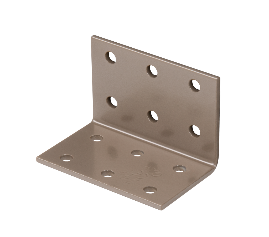 DURAVIS® Lochplattenwinkel, Farbe perlbeige, Größe 40x40x60mm (Inhalt: 50 St./Pack.)