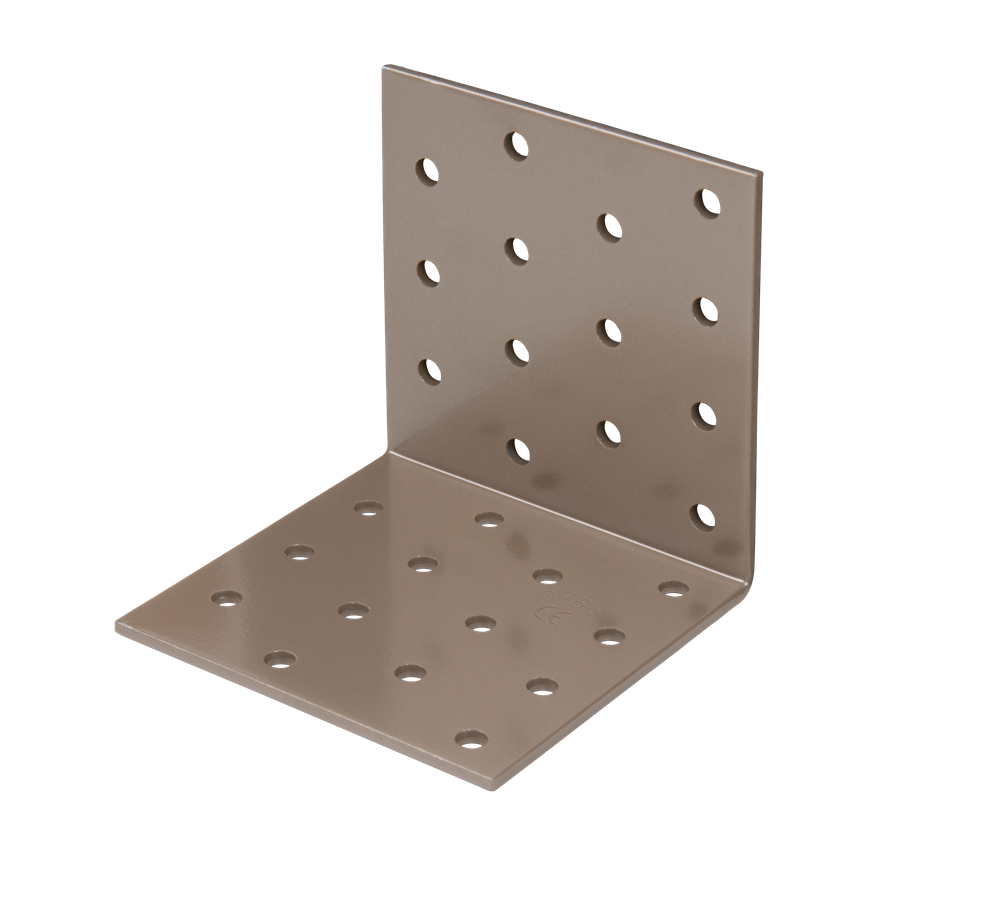 DURAVIS® Lochplattenwinkel, Farbe perlbeige, Größe 80x80x80mm (Inhalt: 25 St./Pack.)