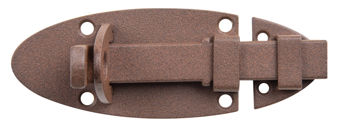 DURAVIS® Schlossriegel, Farbe rostbraun, Größe 90x44mm (Inhalt: 4 St./Pack.) – Bild 1