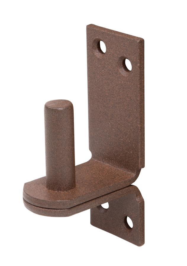 DURAVIS® Kloben auf Platte, DII-Haken, Farbe rostbraun, Größe Ø13mm, Dornabstand 25mm (Inhalt: 6 St./Pack.)
