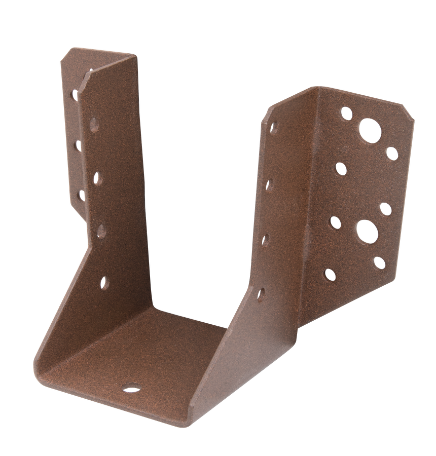 DURAVIS® Balkenschuh, Typ A, Farbe rostbraun, Größe 60x100mm (Inhalt: 25 St./Pack.)