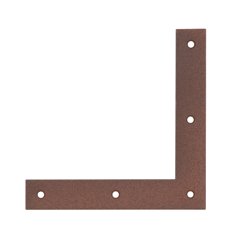 DURAVIS® Eckwinkel, Farbe rostbraun, Größe 120x120x20mm (Inhalt: 40 St./Pack.) – Bild 1
