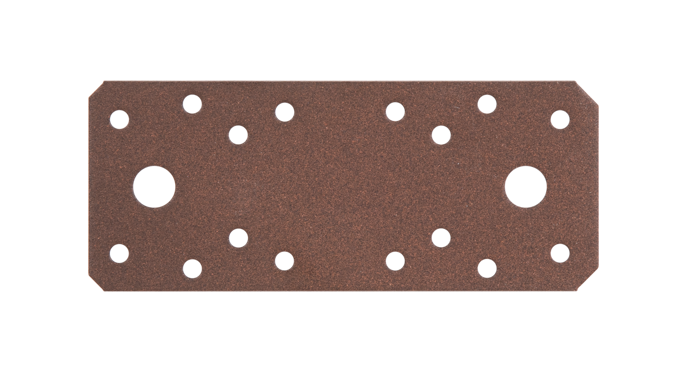 DURAVIS® Flachverbinder, Farbe rostbraun, Größe 133x55mm (Inhalt: 30 St./Pack.) – Bild 1