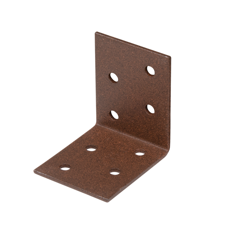 DURAVIS® Winkelverbinder, Farbe rostbraun, Größe 50x50x40mm (Inhalt: 50 St./Pack.) – Bild 1