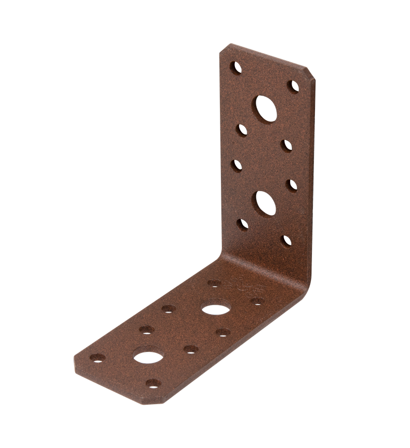 DURAVIS® Winkelverbinder, Farbe rostbraun, Größe 90x90x40mm (Inhalt: 50 St./Pack.) – Bild 1