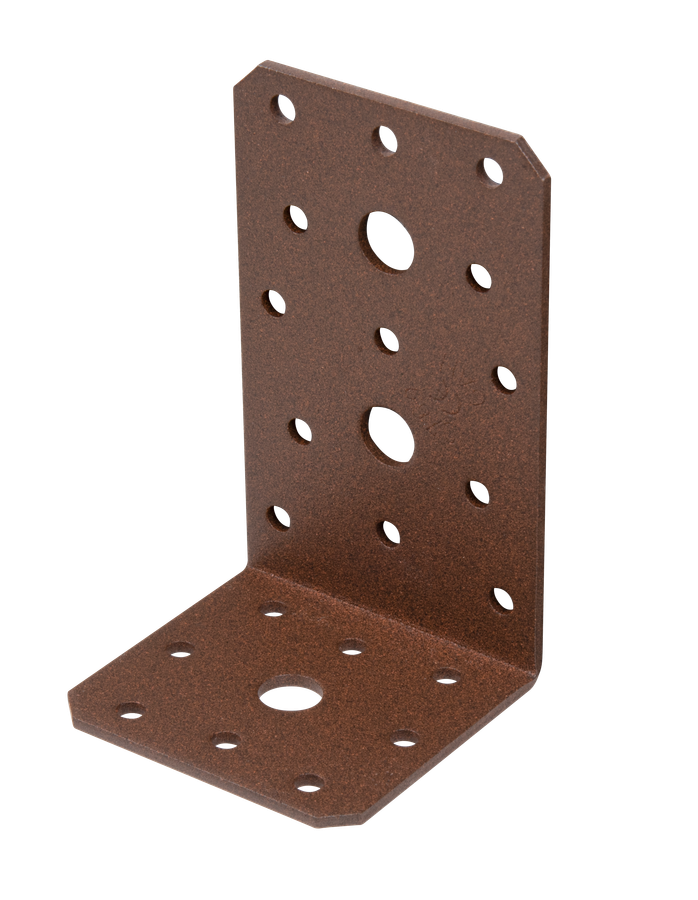 DURAVIS® Winkelverbinder, Farbe rostbraun, Größe 100x60x60mm (Inhalt: 50 St./Pack.) – Bild 1