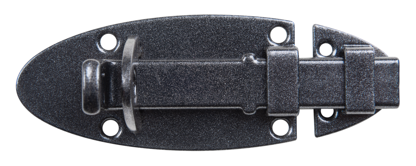 DURAVIS® Schlossriegel, Farbe schwarzdiamant, Größe 90x44mm (Inhalt: 4 St./Pack.)