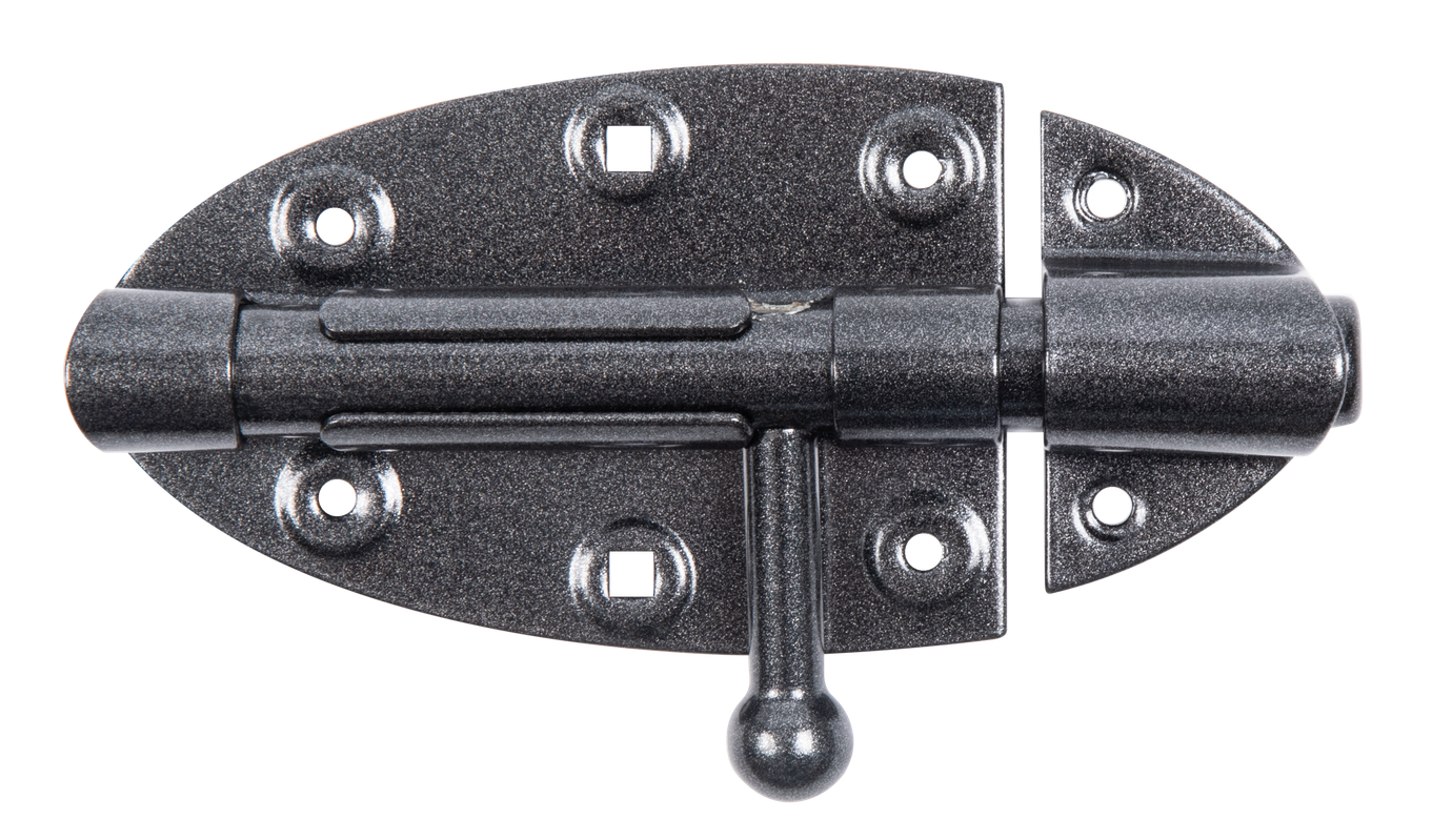 DURAVIS® Bolzenriegel, Farbe schwarzdiamant, Größe 112x72/ Ø16mm (Inhalt: 4 St./Pack.) – Bild 1