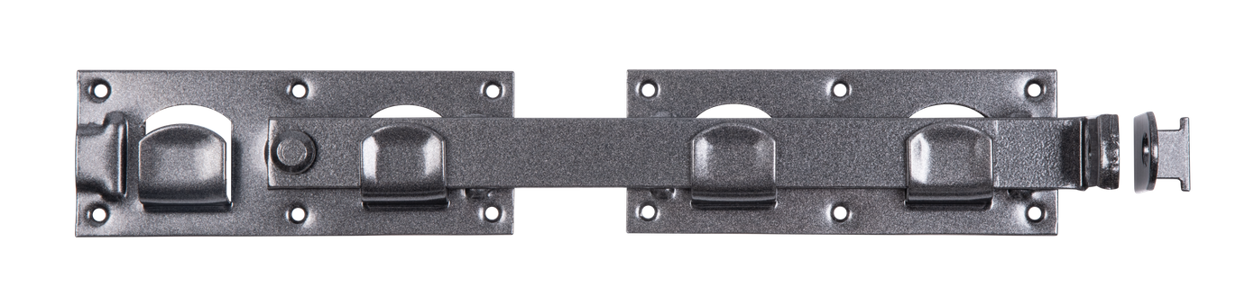 DURAVIS® Doppeltorüberwurf, Farbe schwarzdiamant, Größe 423x70mm (Inhalt: 3 St./Pack.)