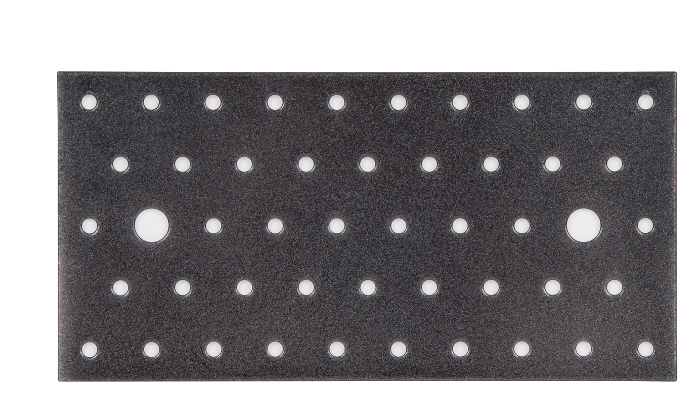 DURAVIS® Lochplatte, Farbe schwarzdiamant, Größe 200x100x2mm (Inhalt: 25 St./Pack.)