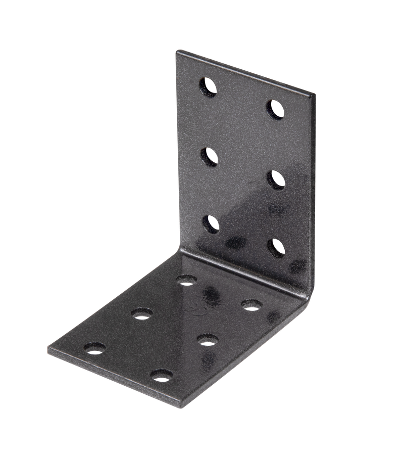 DURAVIS® Lochplattenwinkel, Farbe schwarzdiamant, Größe 60x60x40mm (Inhalt: 50 St./Pack.) – Bild 1