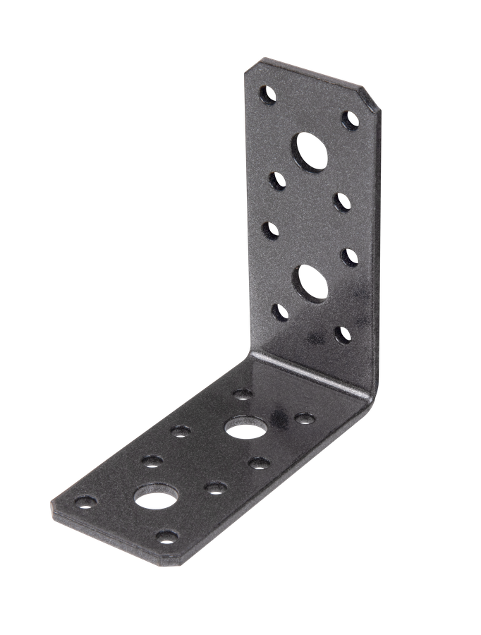 DURAVIS® Winkelverbinder, Farbe schwarzdiamant, Größe 90x90x40mm (Inhalt: 50 St./Pack.)
