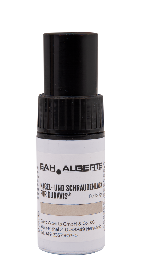 DURAVIS® Nagel- und Schraubenlack, Farbe perlbeige, Größe 9ml (Inhalt: 6 St./Pack.)