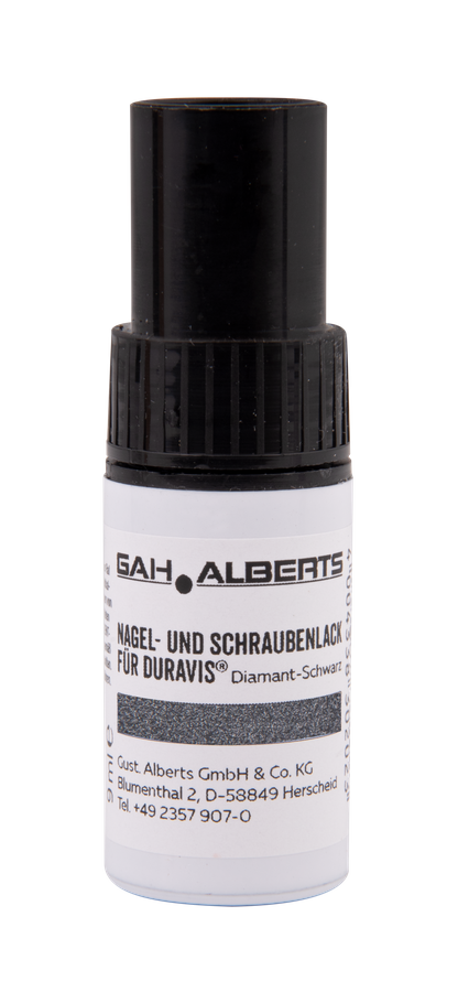 DURAVIS® Nagel- und Schraubenlack, Farbe schwarzdiamant, Größe 9ml (Inhalt: 6 St./Pack.)