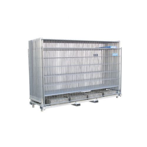 Twintraverse für 30 Stück Bauzäune und 31 Bauzaunfüße - Maße 350x112cm