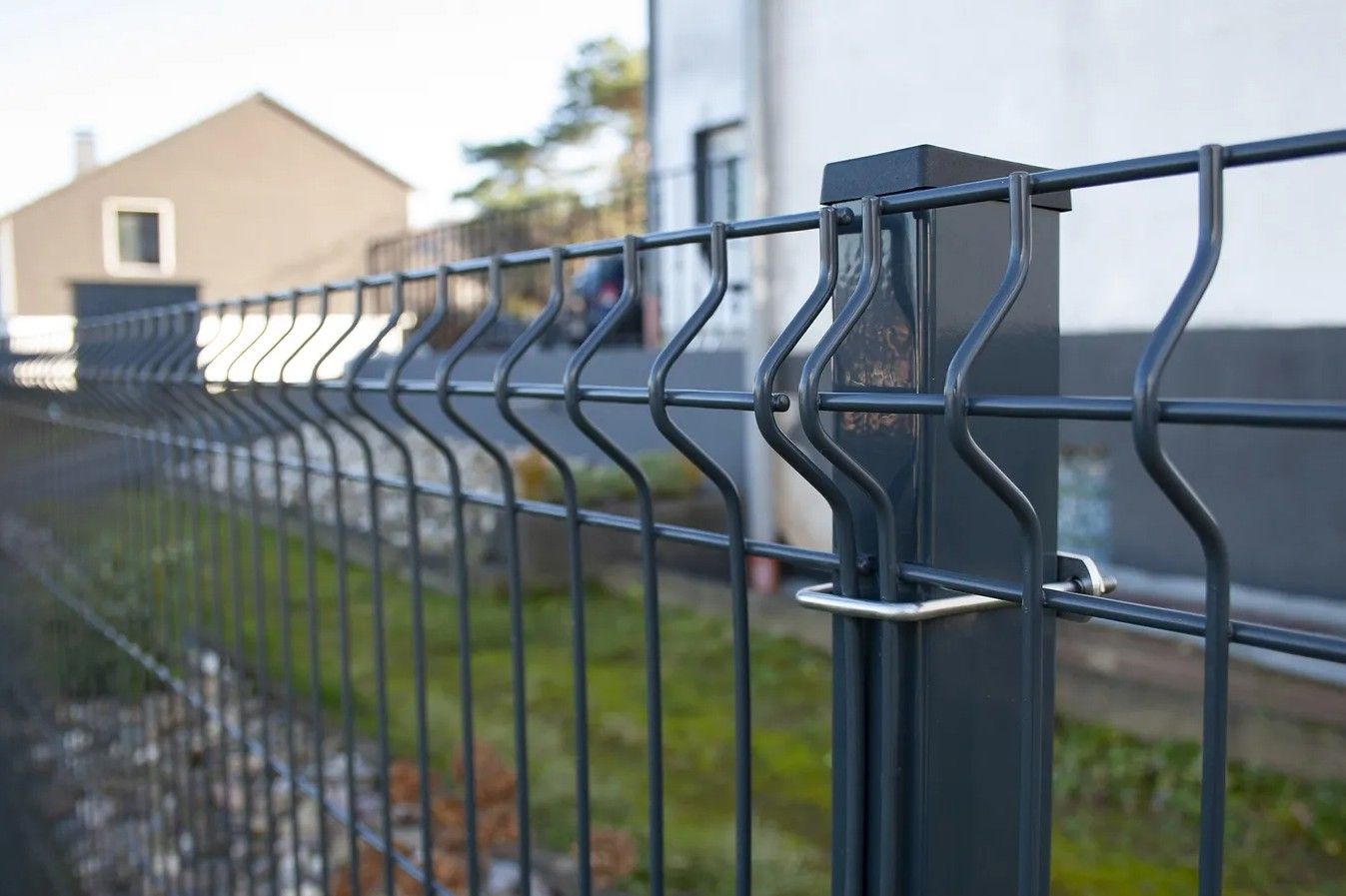 3D Einstab-Zaunelement 4mm - Länge 251cm - mit Spitzen