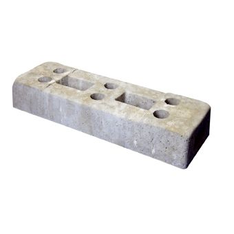 Beton-Bauzaunfuß für Mobilzäune, schwere Ausführung - Gewicht 35,00 kg