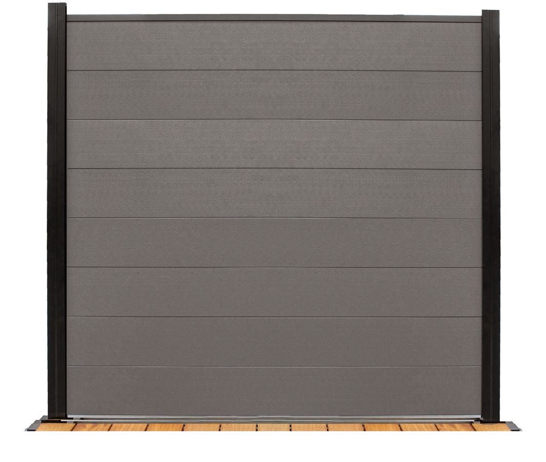 BPC-Sichtschutz-Komplettzaun Bamboo XL, grau