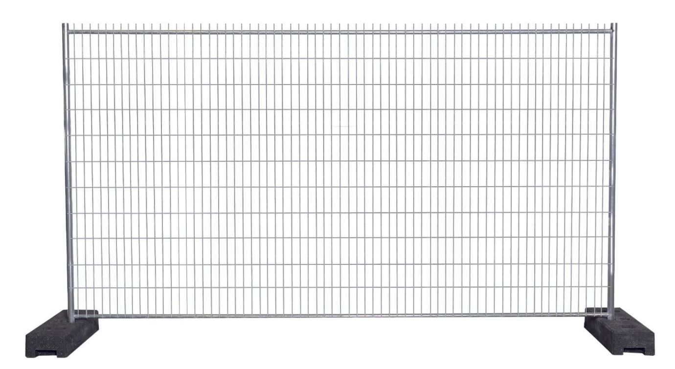 Mobiler Bauzaun Secure - Breite 3,50 / Höhe 2,00m (enge Maschenweite 30x160mm) - Gewicht 25,70 kg