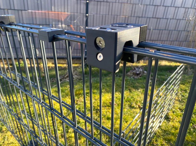 Schiebetor-Set für Doppelstabmatte (an Doppelstabmatte)