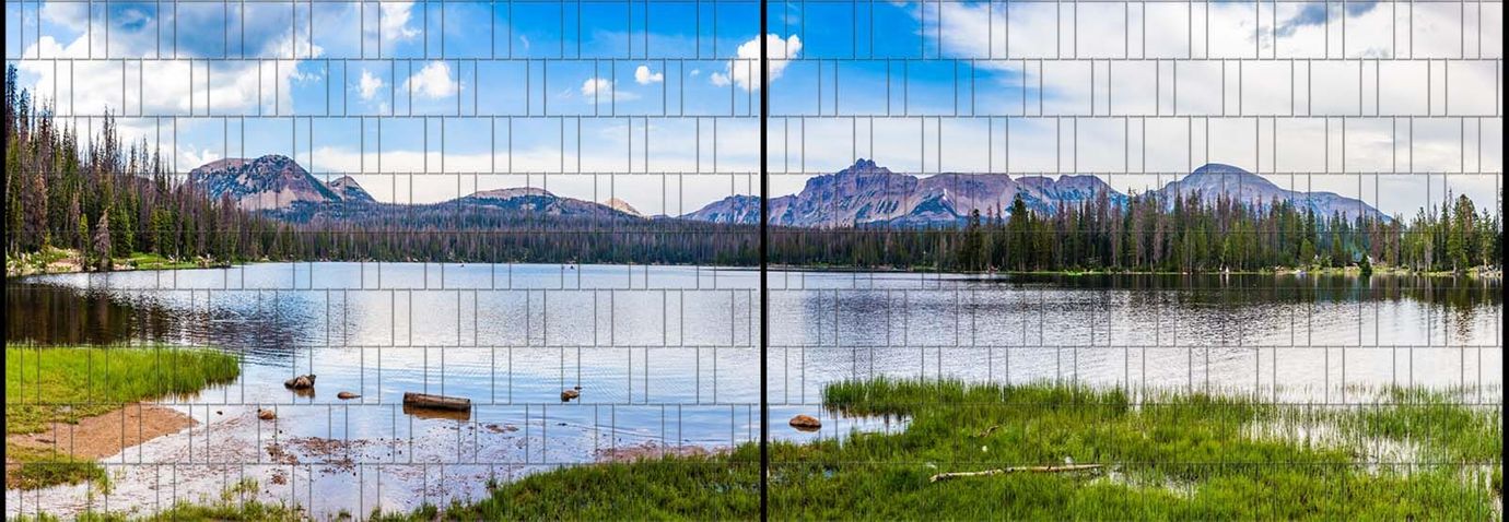 Sichtschutzstreifen Bergasee (5 Meter Panorama)