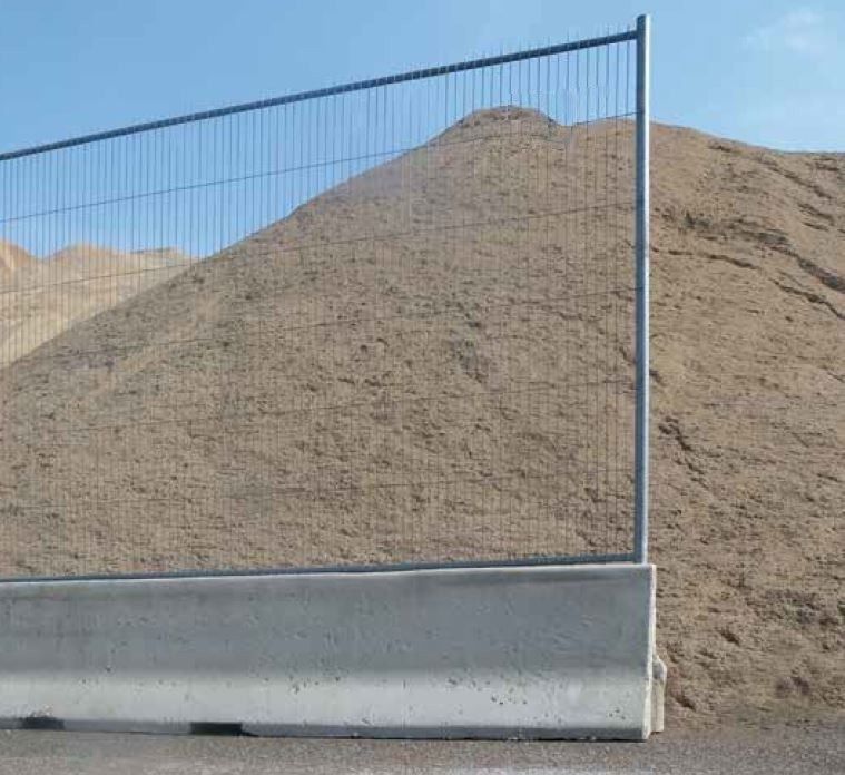 Hochsicherheits-Betonschwelle für Mobilzäune Typ New Jersey