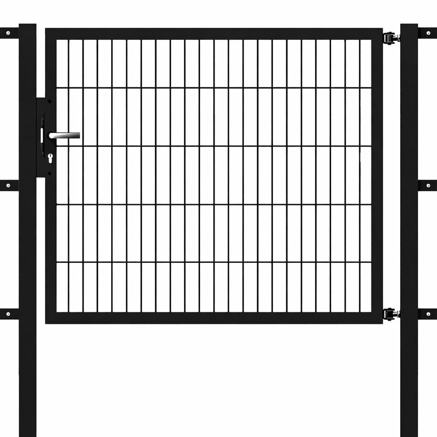 Blacky 2.0 Gartentor - Höhen 80-140cm - Breiten 100-200cm, Farbe schwarz