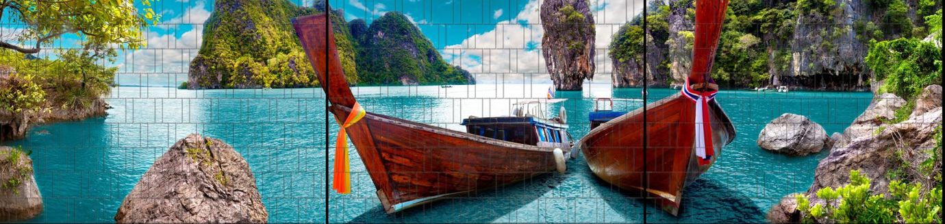Sichtschutzstreifen Boote (7,5 Meter Panorama)