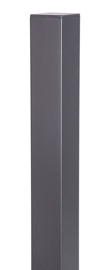 Alu-Zaunpfosten für Columbus XL, Farbe matt schwarz