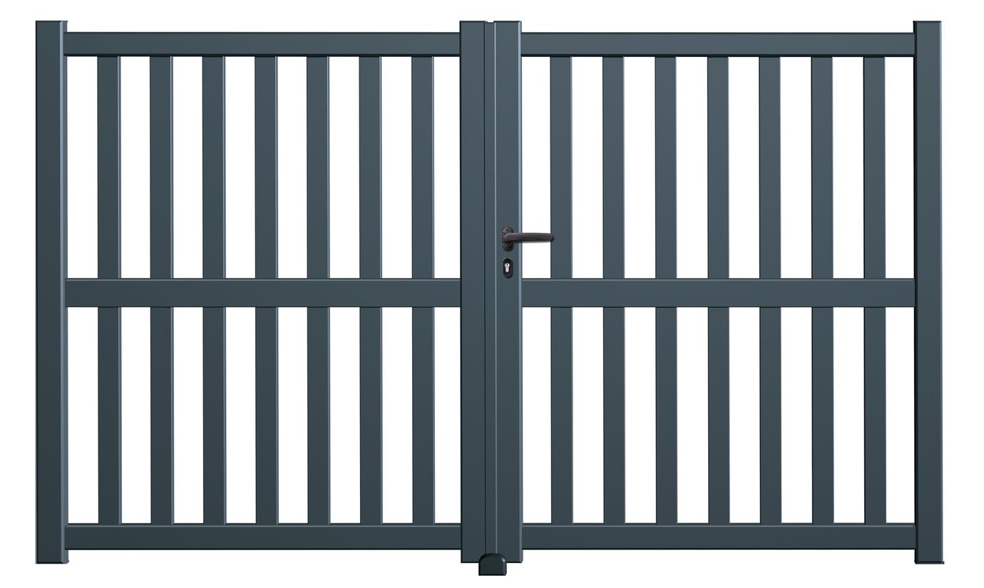 Aluminium Doppeltor Country - Höhe 160cm, Breite 300cm