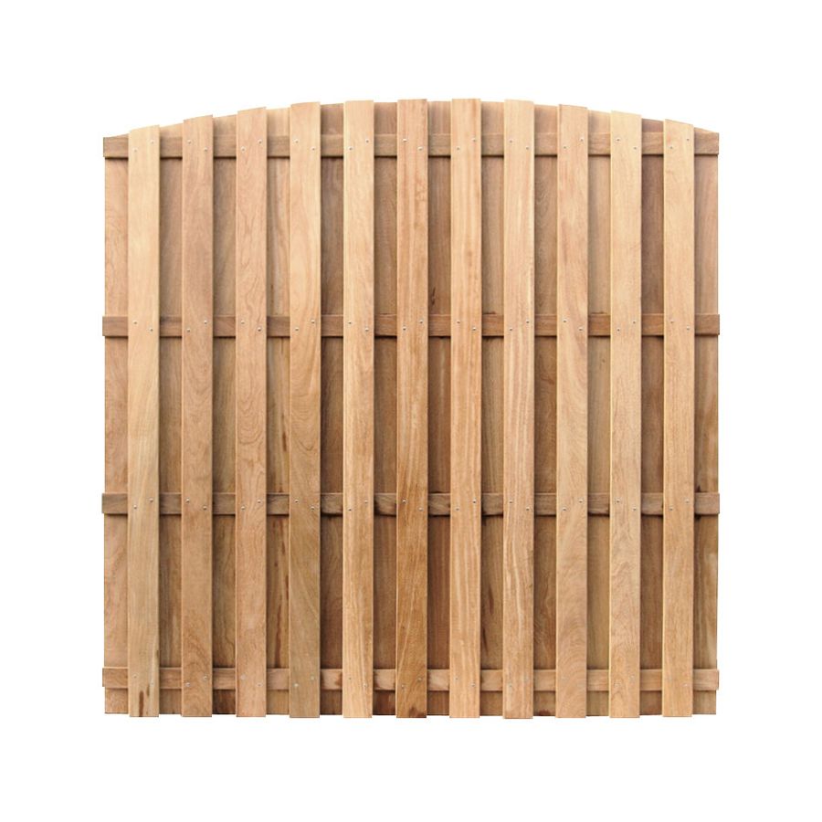 Zaunelement Cumaru Baiya 180x180cm mit Rundbogen