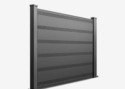Designabdeckung für Rückseite Solarzaun Powerline Eleganza & Puristica