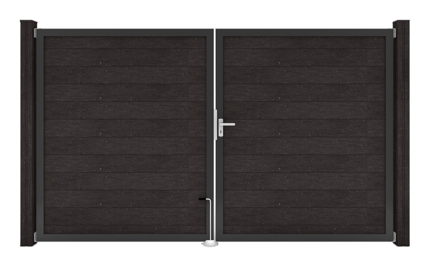 Doppelttor-Bamboo Solid Höhe 180cm, Breite 300cm (ohne Pfosten) – Bild 1