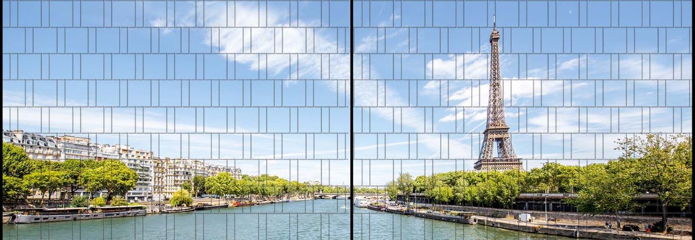 Sichtschutzstreifen Paris (5 Meter Panorama)