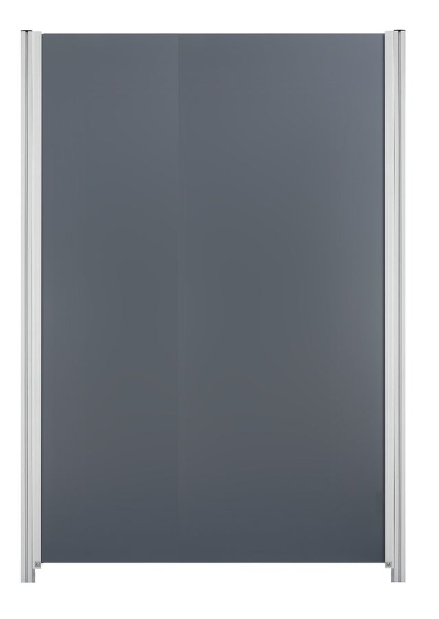 TRIAX Glas-Element Satiniert Grau - Höhe 180, Breite 120 cm