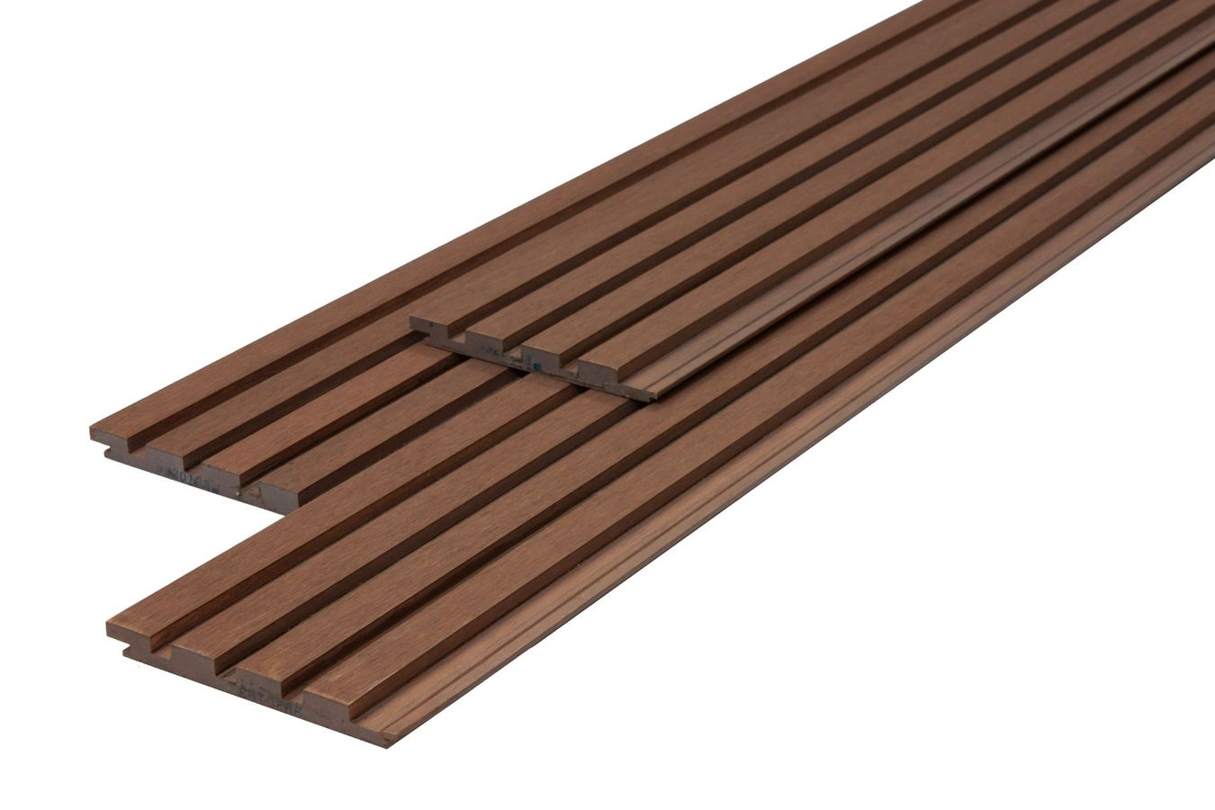 Bambus-Fassadenprofil Typ X, Farbe White-Oak, Länge ca. 250cm (ab 124,64 € / m²)