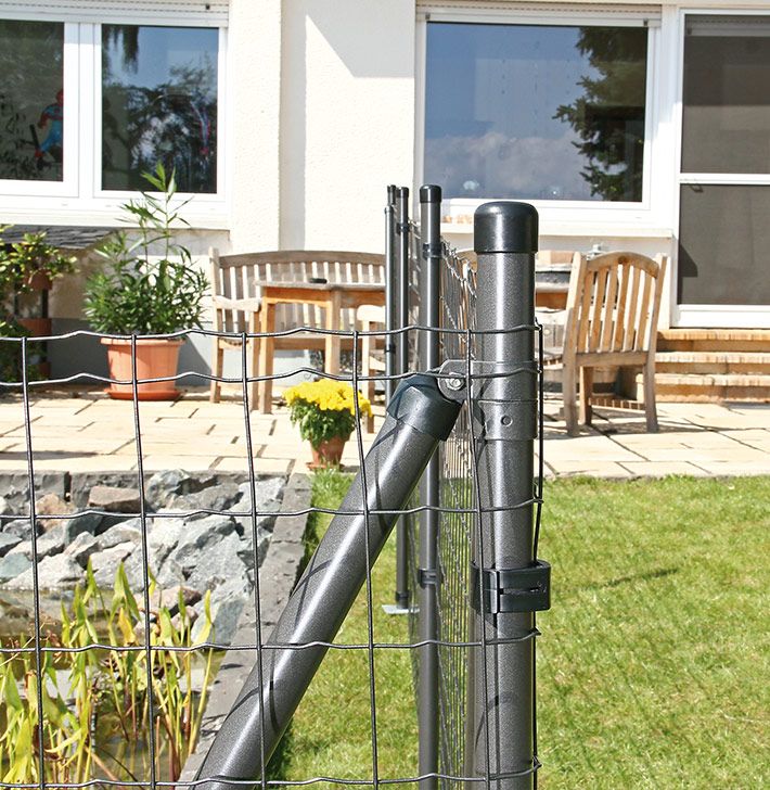 100 Meter Fix-Clip Pro® Gartenzaun, Höhe 120cm  -Komplettset-