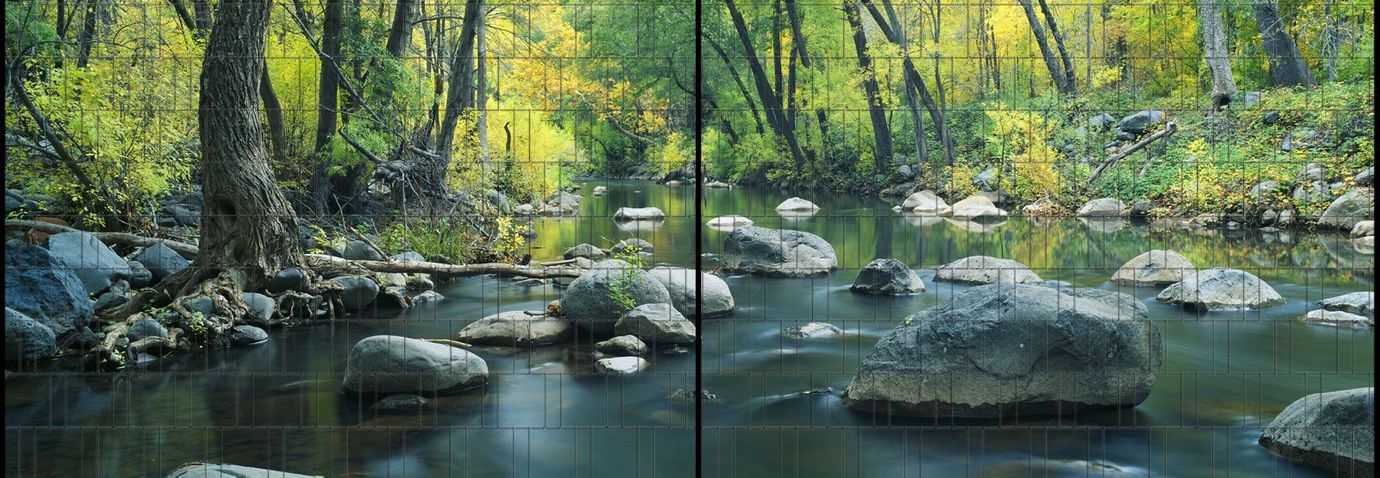 Sichtschutzstreifen Fluss (5 Meter Panorama)