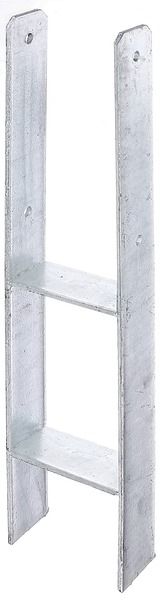 Schwerer H-Anker zum Einbetonieren von Holzpfosten 120x120mm