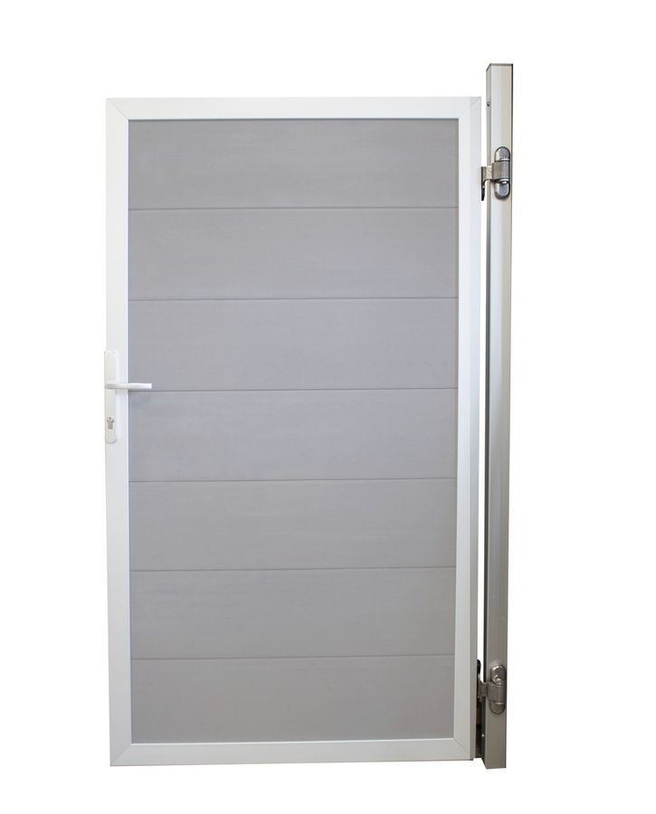 Aluminium-Pfosten für Sichtschutz-Torflügel (verstärkt)