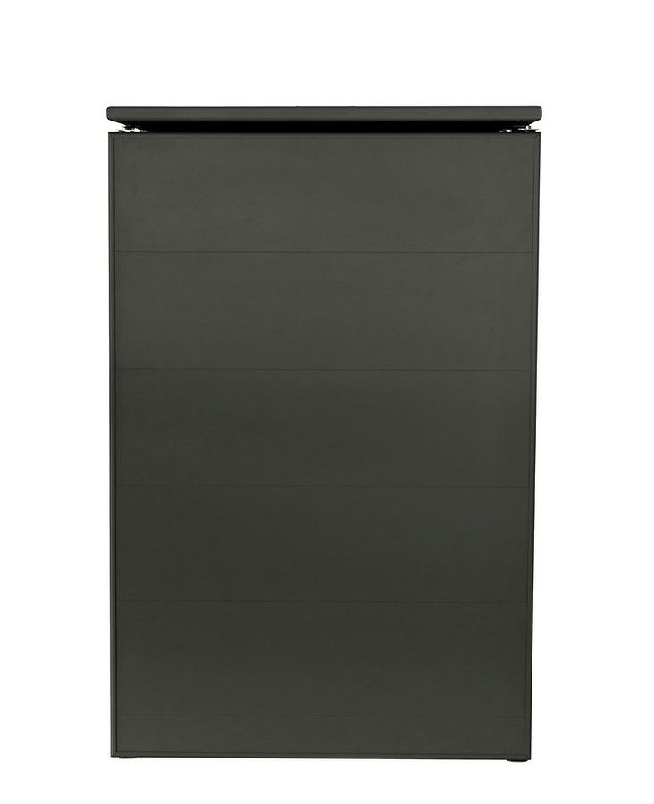 Aluminium-Mülltonnenbox Future 120 Liter mit Rückwand
