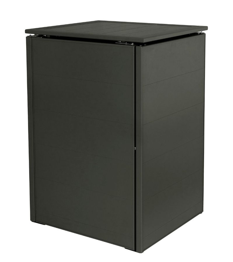 Aluminium-Mülltonnenbox Future 240 Liter ohne Rückwand