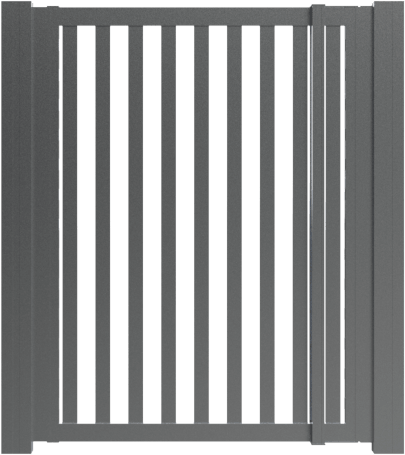 Gartentor-Flügel Optik Tribú, Höhen 100-195cm, Breiten 100-120cm, Farbe wie Zaunelemente