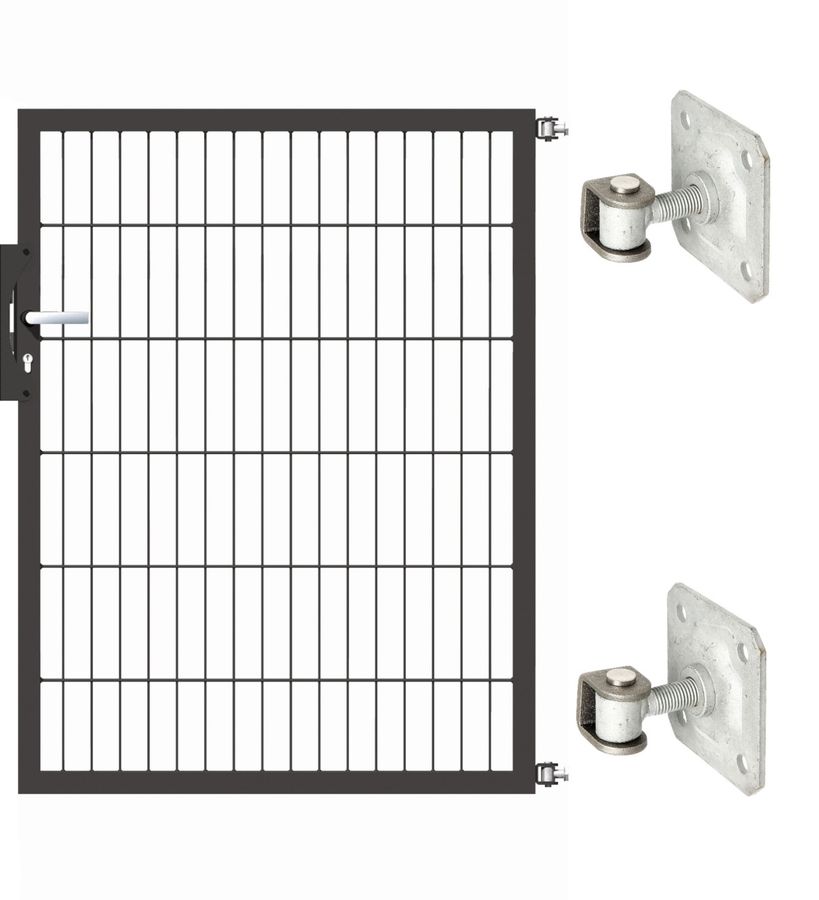 Gartentor Optima 656 zur Mauermontage (ohne Pfosten) - Höhe 120cm, Breite 100cm