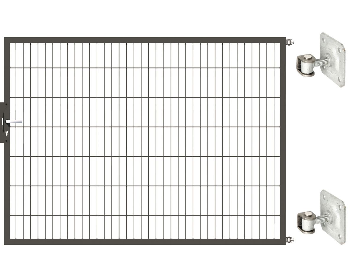 Gartentor Optima 656 zur Mauermontage (ohne Pfosten) - Höhe 140cm, Breite 200cm