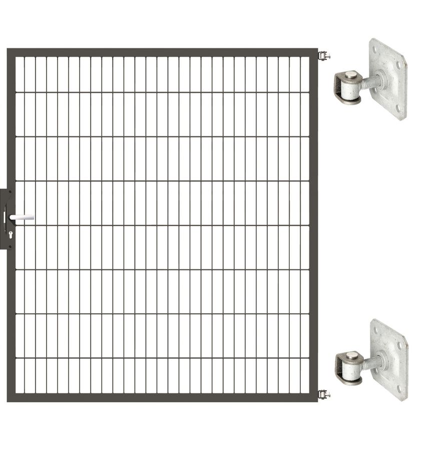 Gartentor Optima 656 zur Mauermontage (ohne Pfosten) - Höhe 160cm, Breite 150cm